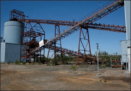 More than 25 years after its closure, infrastructure remains at the former Puffy Lake mine, now known as the Maverick Gold Project, near Sherridon.