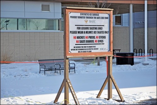 Skaters taking to the synthetic ice surface at the CUplex will have some rules to follow.