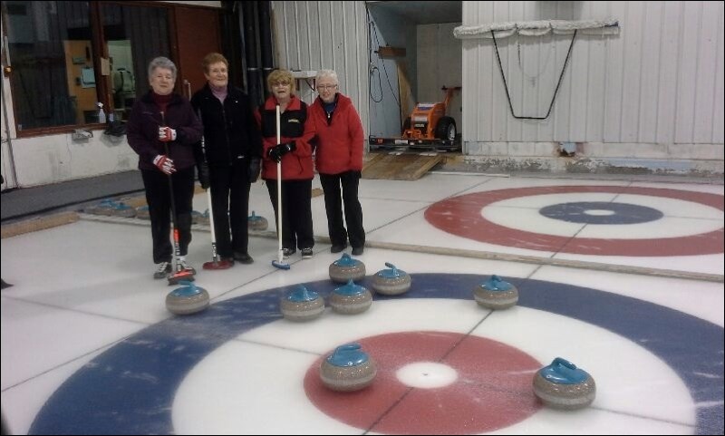 Evelyn Meyer, Nelly Jebsen, Denise Rose and Deena Lofgren earned themselves an eight-ender Thursday afternoon at the Uptown Curling Rink. The ladies managed a win with all eight rocks counting towards their final score.