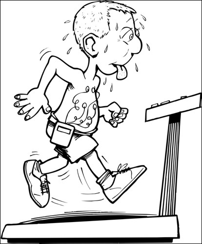 man on treadmill