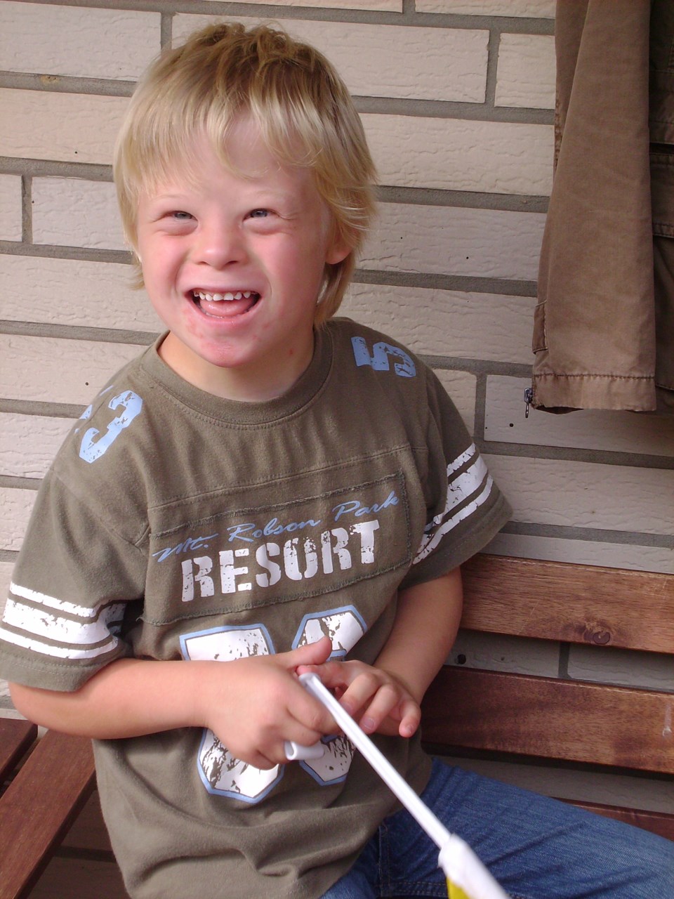 Down syndrome boy