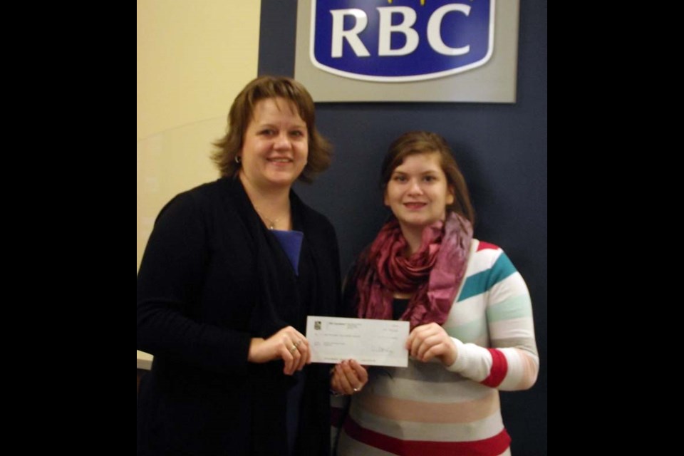 RBC is pleased to once again support the 2014 United Way Yorkton & District Campaign. Pictured above presenting a cheque for $1,200 is (from left to right) Gillian Potter Yorkton Branch Manager RBC Royal Bank and Nicole Guley with the Yorkton & District United Way.