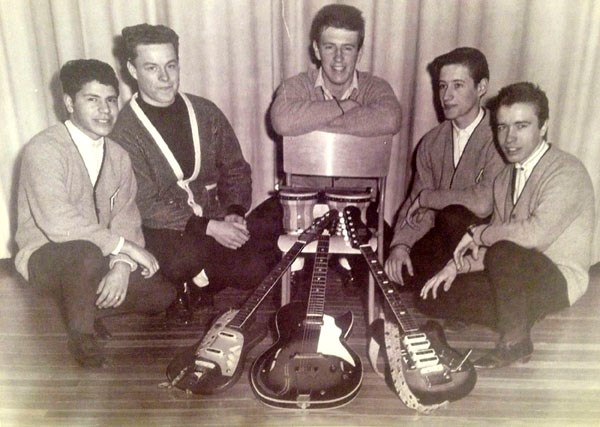 Rick and the Raiders, left to right, Steve LaFontaine, Dale Bauman, Richard Hiebert, Danny Charpentier and Wally Ankney. Photo submitted