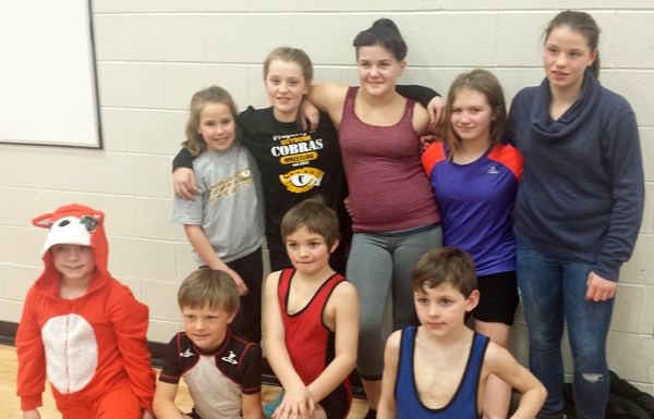 Pictured, back row (l-r) Kaelyn Bert, Allie Gawryluik, Makenna Ricard, Faith Gryde and Frankie Gawryluik. Front row: Raiden Kiraly, Thomas Olson, Billy Franklin and Carver Hueses.