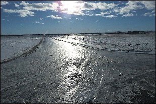 Icy road pic