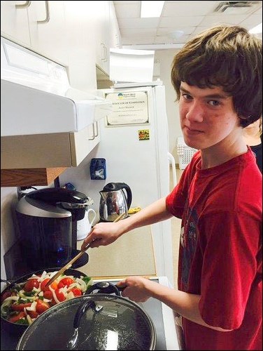 Functionally Integrated students at John Paul II Collegiate in North Battleford recently enjoyed a cooking group facilitated by Midwest Food Resources. Photo submitted