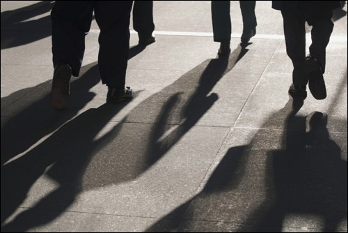 sidewalk shadows