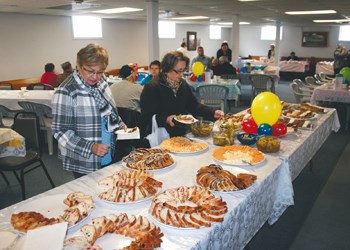 A Spring Tea & Bake Sale was held in the church basement at St. Mark Orthodox Saturday. The afternoon was a chance for a cup of tea with family and friends, as well as a chance to purchase home-baked goodies for the Easter table at home.