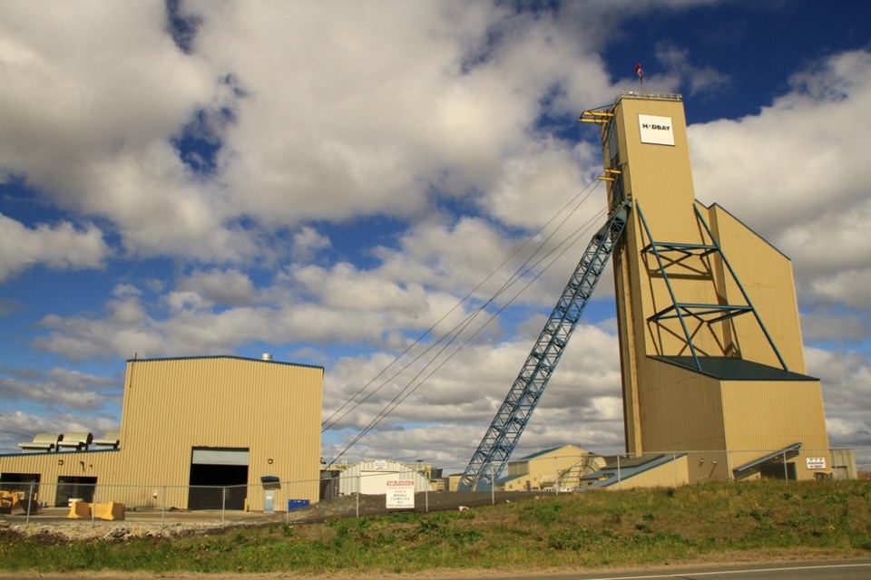 Hudbay's 777 mine head frame in Flin Flon.