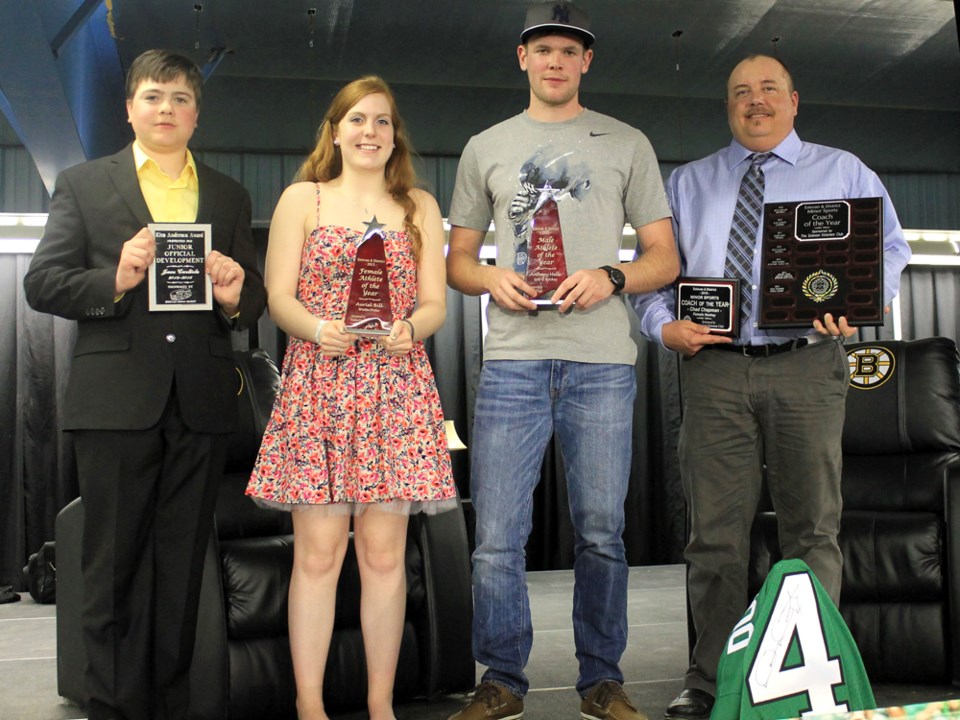 athlete award winners sportsman dinner 2015