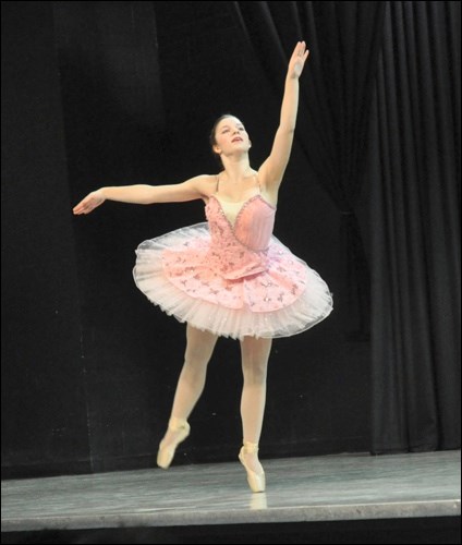 A scholarship for a promising ballet duo went to Rebecca Davies, seen performing at Dancers Who Care, and Allie Degenstein of Dance Connection.