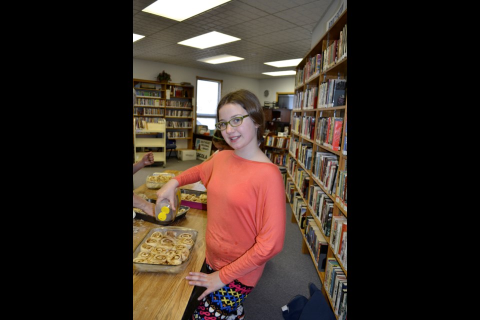 Student Kirby Erik says of Cameron: “She's awesome. She's in her eighties and she still does so many thoughtful things for the community and the school. She doesn't just teach us, she has also baked batches of cinnamon buns for everyone at the school.”