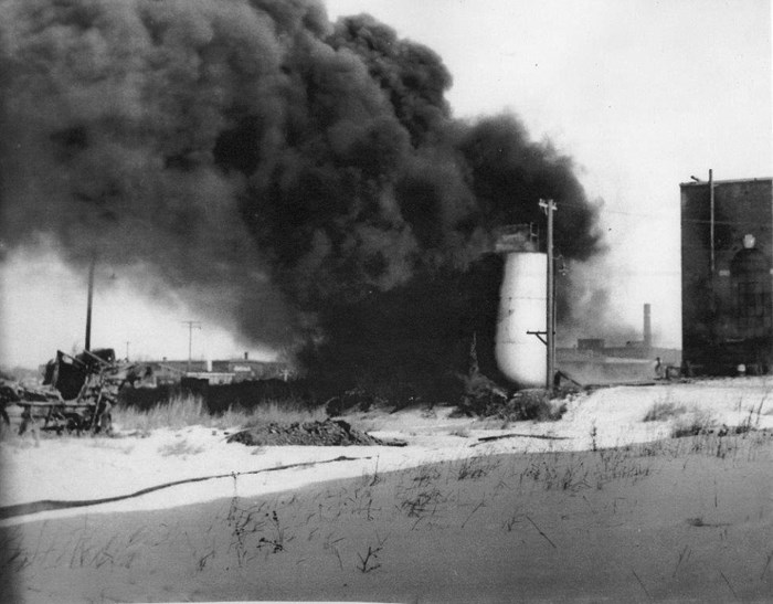 Power House yard fire