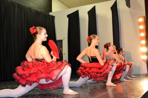 Senior dancers from the Dance Zone School of Dancing impress their audience with some “Spanish Flare” at the studio's year-end recital Friday, May 8 in Carlyle. Under the direction of Ms. Tammy Lawrence-Bhimji, the school has sent dancers to perform on a Carnival Cruise and on Saskatchewan's Telemiracle broadcast.