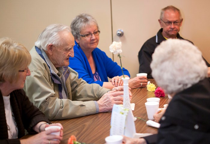 Those seeking a relaxed atmosphere as a gift to their mothers made their way to the Western Development Museum for a casual afternoon. Free carnations were given out to those early in attendance, and doughnuts were enjoyed by all. The museum encourages members of the community to be involved with the history of the city by reliving it with others.