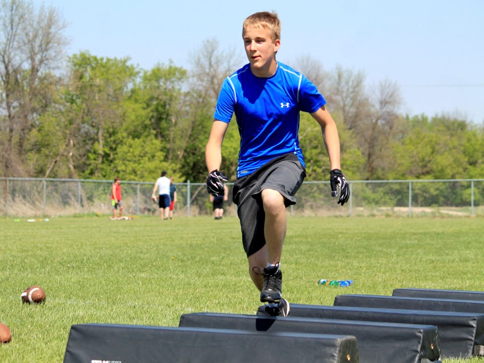 thunder football clinic 2015, caleb reetz