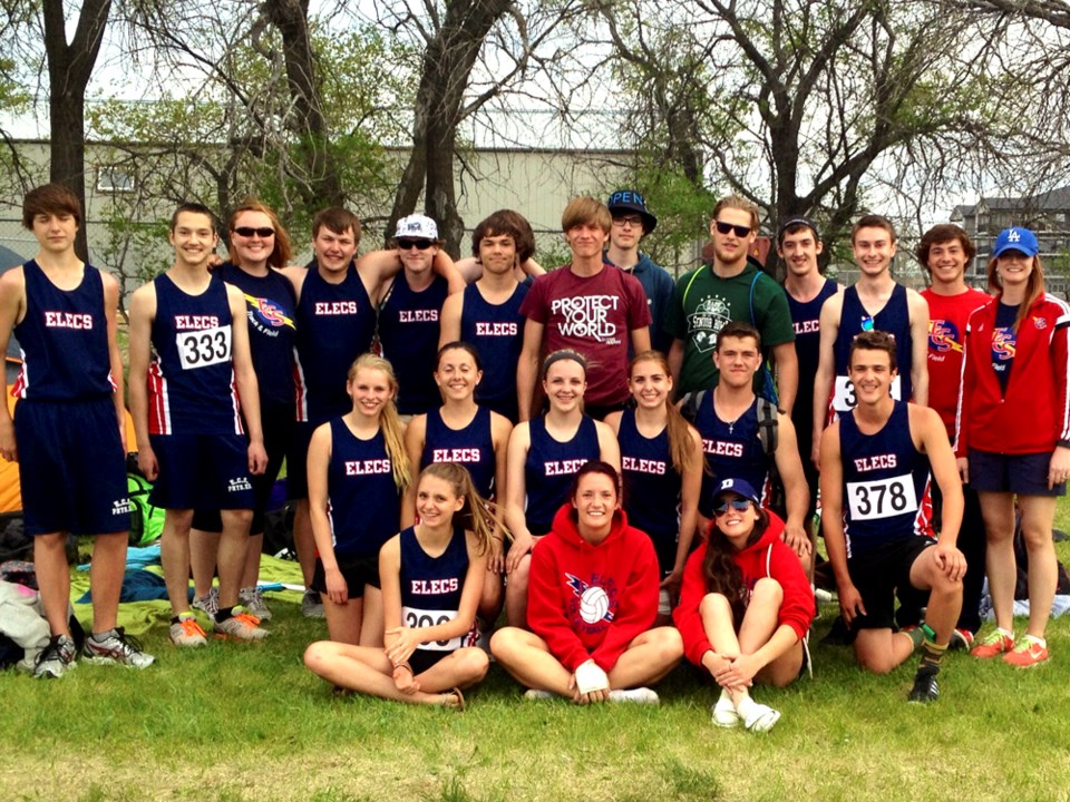 ECS track team June 2015 districts