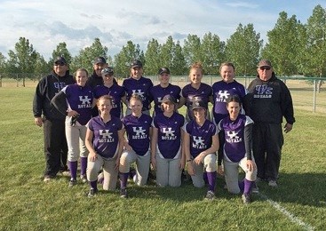 The UK Royals will compete in provincial ladies’ B fastball in Unity next weekend. Team members are: back row - coaches Brent Weber and Don Robertson; middle row -Shelby Solomko, Brittany Hauta, Rachel Mamer, Kylie Walz, Mackenzie Chorney, |Jessica Weber and coach John "Huntzie" Klaehn; front row - Brooklyn Miller, Megan MacDonald, Kelsey Wildeman, Kori Herner and Dacey Francis. Missing are coach Joe Cey and player Ally Cey. Photos submitted by Sherri Solomko