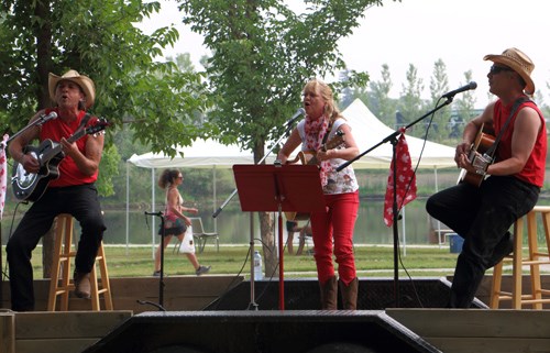 The Caragana Ramblers entertained the crowd in Stoughton for Canada Day.
