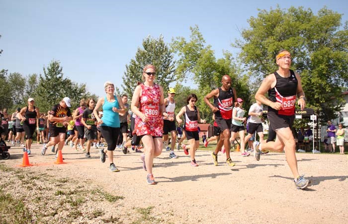 The runners take off on the Third Annual Jared’s Run.