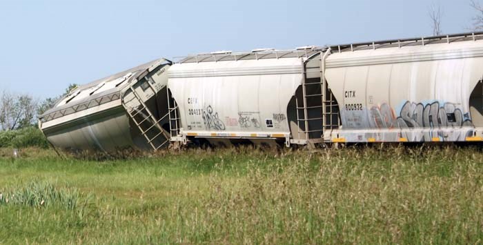 train derailed
