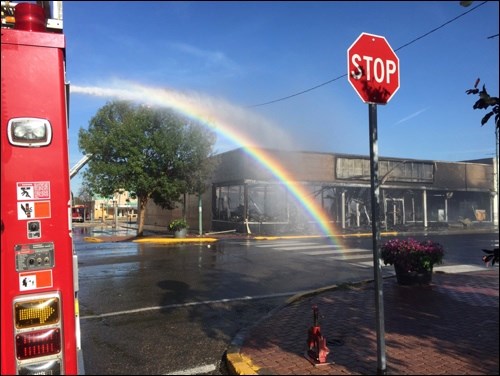 No pot of gold at the end of this rainbow. Photo submitted by Art and Viv Bastian