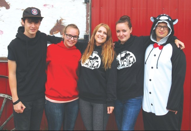 Cole Courtney, Leanna Koop, Taylor Davidson, Erin Hall and Tristan Barteski keep Summer in the Parks running smoothly.