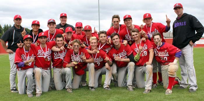 The Parksville Royals of Parksville, BC, were crowned Western Canada Champions Sunday afternoon after Adam McKillican ended the marathon with a single in the bottom of the 11th inning that scored Josh Anderson from third for the game-winning run. Parksville ended the tournament with a five game winning streak after dropping its tournament opener 7-6 to the Parkland Expos.