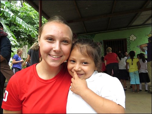 Rayel Green with children she met during her mission trip to Nicaragua. Photos submitted by Sherri Solomko