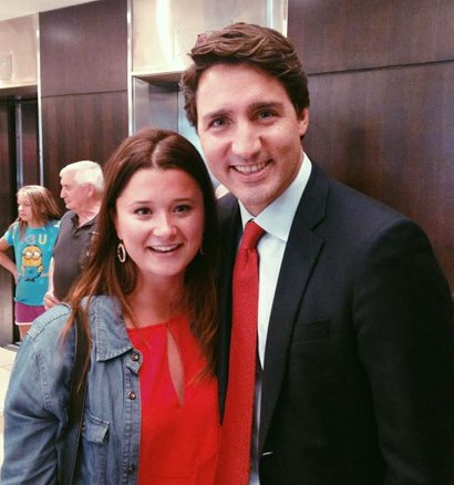 Brooke Malinoski meets Justin Trudeau