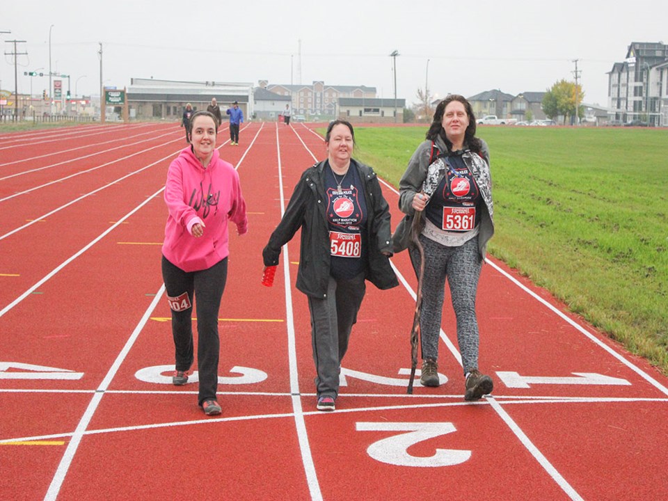 Walkers at Police Run