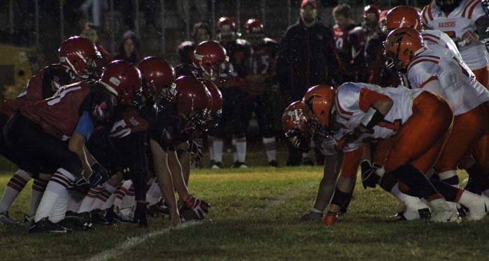 The Weyburn Eagles were no match for the Regional Raiders Friday night under the lights in rainy conditions at Century Field.