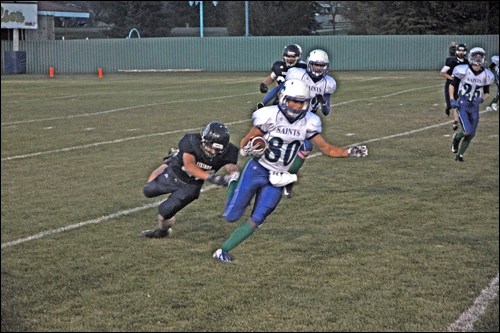 There was Vikings football under the lights Thursday at Beaver Lions Stadium. Photos by John Cairns