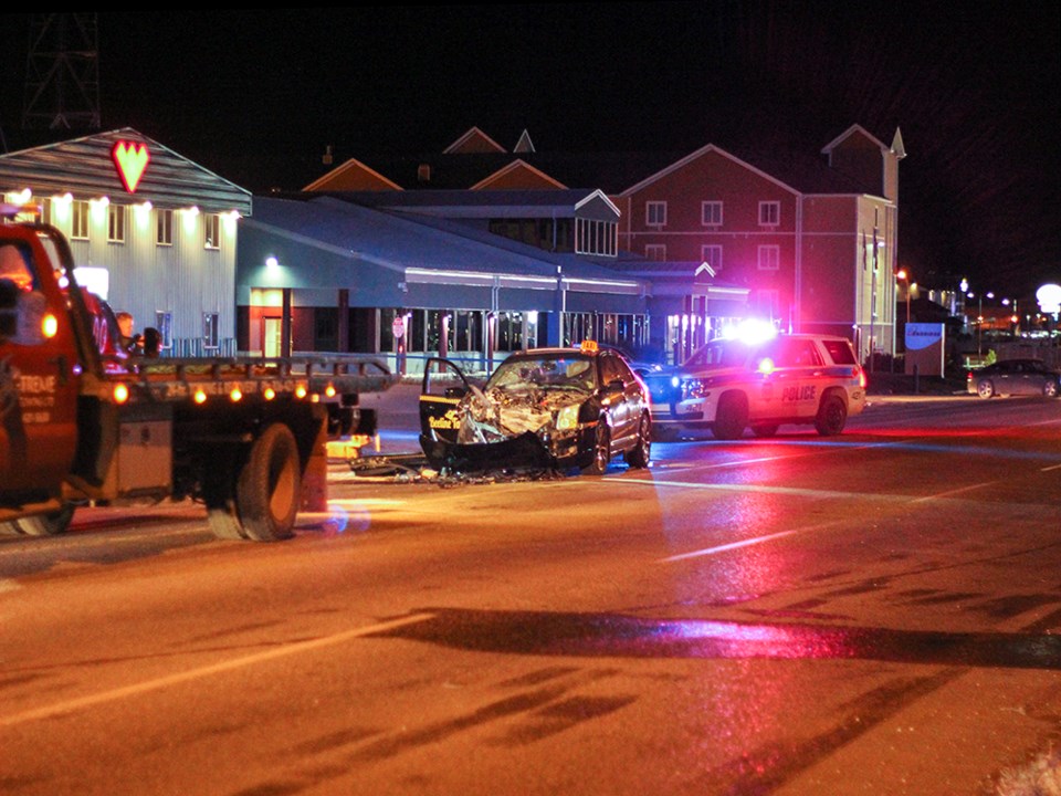 Three people in car accident