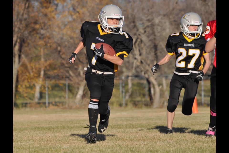 The Estevan Lions Club bantam Oilers lost 20-0 to the Moose Jaw Razorbacks on Saturday. File photo.