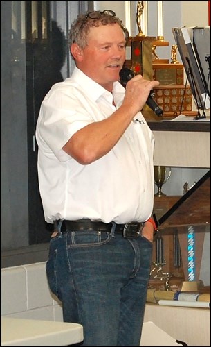 Kay's of Scotland representative, Hans Wuthrich, was on hand to speak to the curling enthusiasts in attendance that evening. Photos submitted
