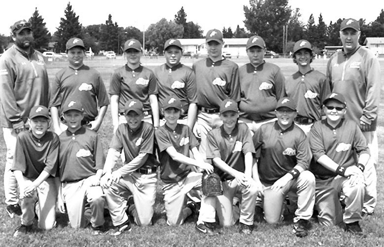 Members of the Preeceville Aces peewee baseball team