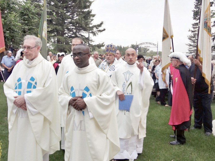 Procession at the pilgrimage