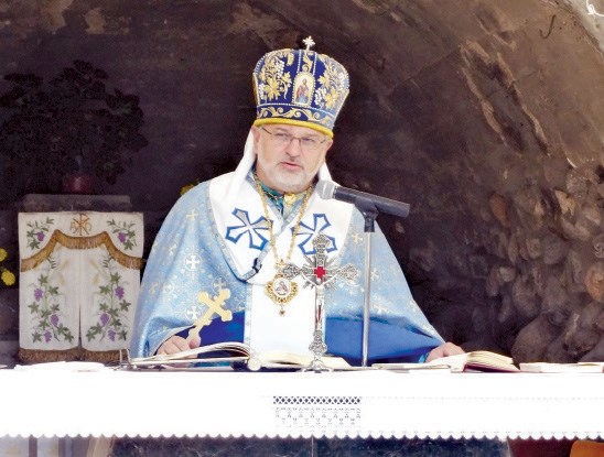 Bishop Bryan Bayda presented his homily during the Divine Liturgy in Byzantine Rite on August 15 at The Shrine Of Our Lady of Lourdes in Rama.