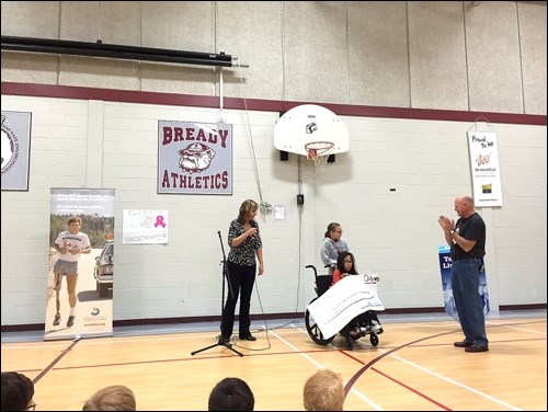 Bready Contributes to Legacy — Oct 5, Fred Fox, Terry’s older brother, visited Bready School and delivered a powerful message to staff and students. Although Terry has left a lasting legacy, and has become a hero not just in Canada, but across the world, Fred stressed how Terry was just a regular guy, who showed great determination, compassion and perseverance, from a young age.