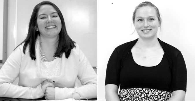 Meghan Clancy of Saskatoon and Allyson Grywacheski
