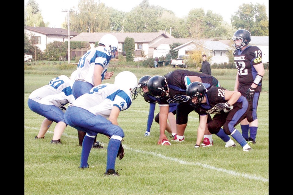The Preeceville Panthers senior football team hosted its first home game against Kamsack on September 16.
