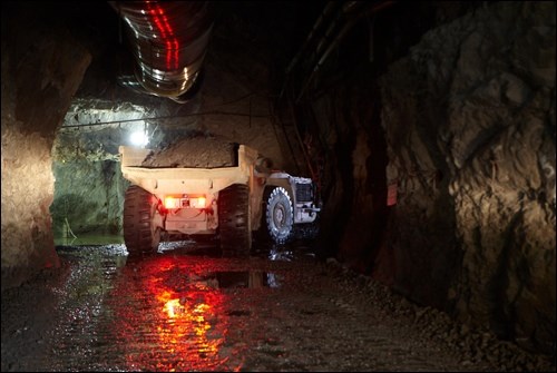 Underground at Hudbay's 777 North Mine.