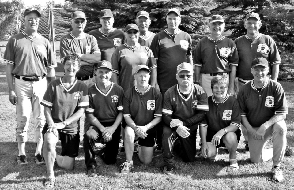 The Assiniboine Golden Aces senior slo-pitch team