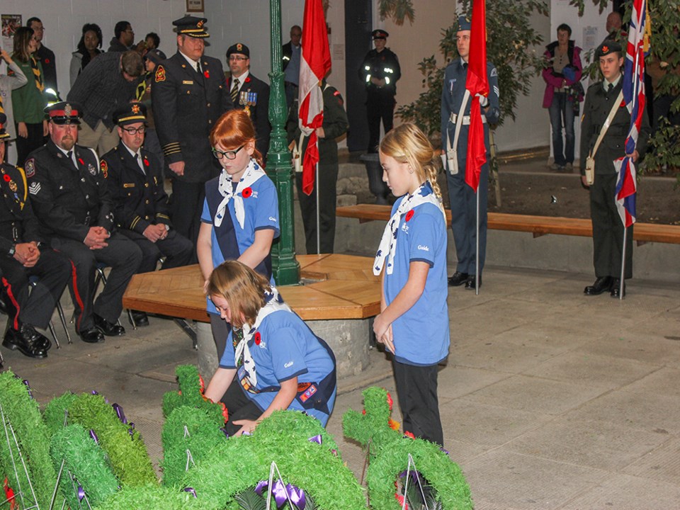 Girl Guides Wreath Remembrance Day