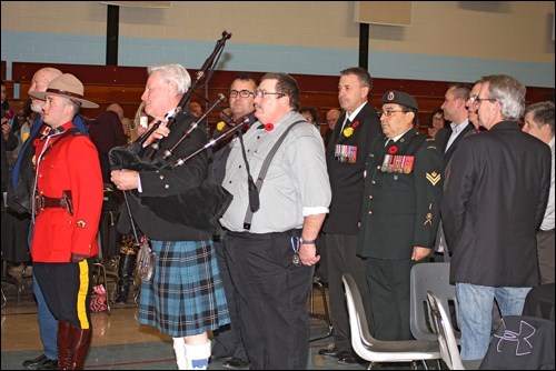 Special guests at the fundraiser were led into the hall by bagpipe music. Photos submitted