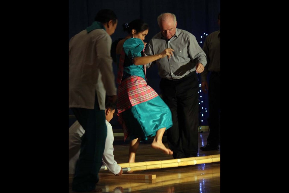 Fancy stepping The Festival of Cultures brought people together with food and entertainment, showcasing the best of eleven different cultures who live in Yorkton and area. Mayor Bob Maloney also had the opportunity to try to learn a traditional Filipino dance.