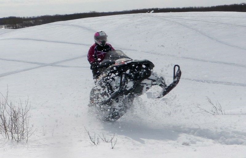 Kelly Kim Rea of Pelly was photographed last winter while snowmobiling. She is a member of the 2016 Prairie Women On Snowmobiles tour of Saskatchewan.