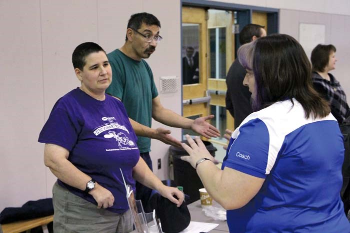 The Disability Resource Fair featured a wide variety of community organizations which provide supports in the community. That includes the Saskatchewan Cerebral Palsy Association, represented by Nicole Bear.