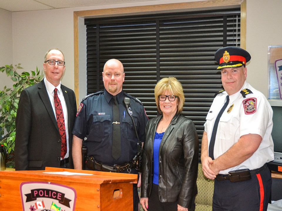 Police dignitaries etc